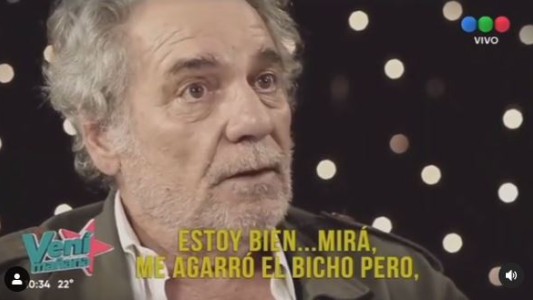 La última entrevista a Hugo Arana: "me agarró el bicho, pero estoy bien"