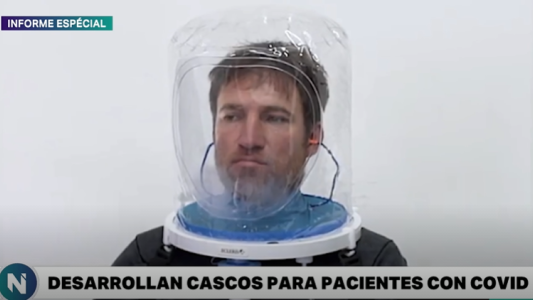 Qué es y cómo funciona el casco para tratar pacientes con covid-19