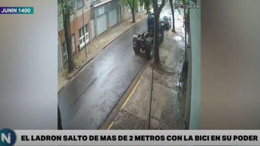 Un vecino frustró el intrépido plan de un ladrón de bicicletas