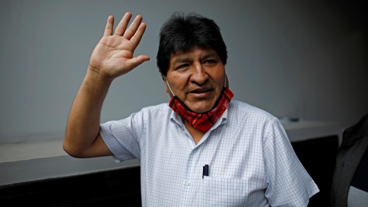 Evo Morales viajó a Venezuela