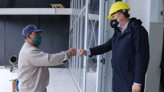 Perotti: "En tiempos de pandemia, la obra pública en la provincia de Santa Fe siguió a buen ritmo"