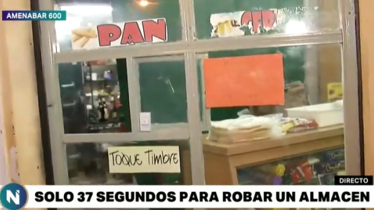 Un tramite para los delincuentes: en 37 segundos robaron la recaudación de un almacén