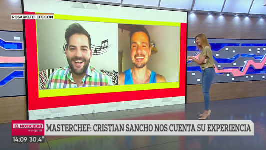 Christian Sancho, el rosarino en MasterChef Celebrity: "Me acerca a la gente desde un lugar distinto"