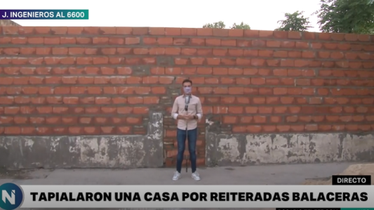 Tapiaron una casa por las reiteradas balaceras