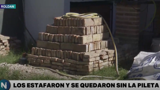 Más de diez familias de Roldán fueron estafadas y se quedaron sin pileta