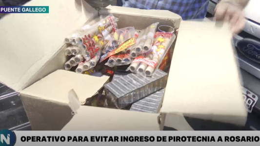 Comenzaron los operativos para evitar el ingreso de pirotecnia a Rosario