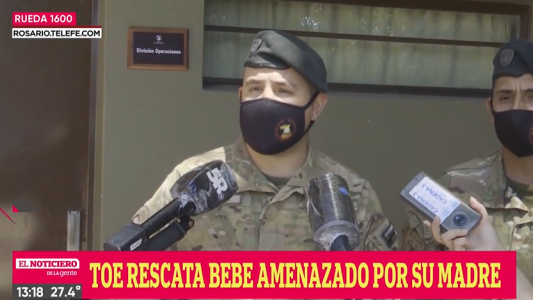 Agentes de las TOE rescatan a un bebé amenazado de muerte por su madre