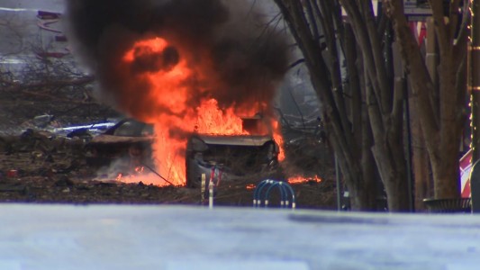 Explotó una casa rodante en Nashville y creen que fue un atentado