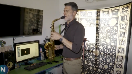 Recuperó el saxo que le habían robado