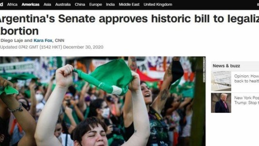 Medios del mundo reflejaron la "histórica" legalización del aborto en Argentina