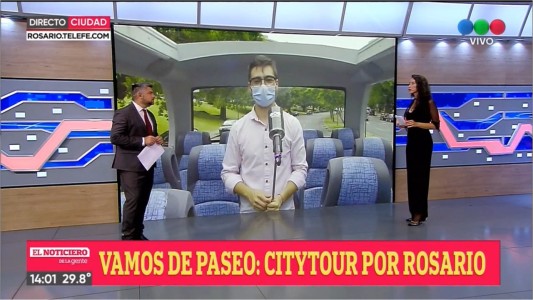 Ya funcionan los micros panorámicos para recorrer Rosario