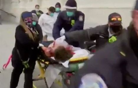 Una mujer fue herida de bala dentro del Capitolio durante los incidentes