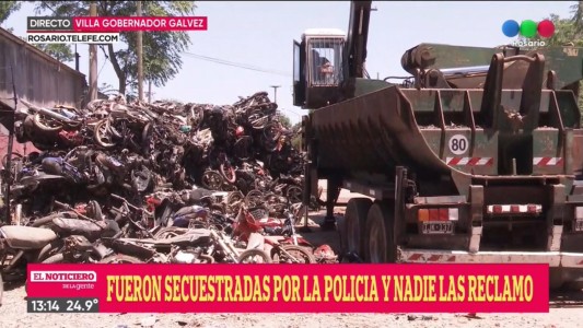Compactarán más de 400 motocicletas y donarán el dinero