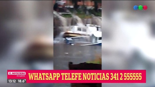Fuerte temporal: videos de la gente