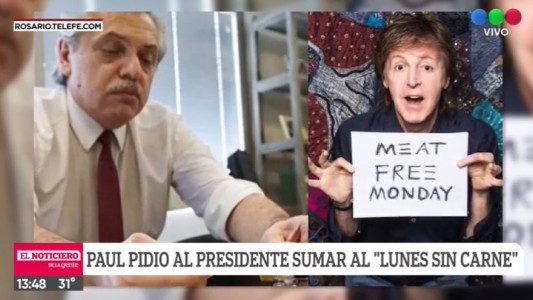 Lunes sin carne: el pedido de Paul McCartney a Alberto Fernández