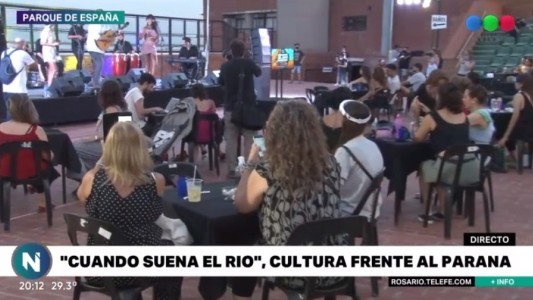 Inauguró “Cuando el río suena” en el auditorio del Parque España