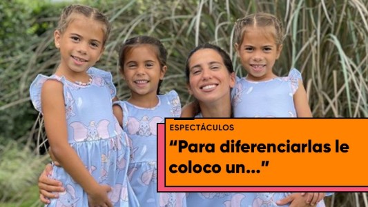 Cinthia Fernández reveló cómo hace para no confundir a sus hijas