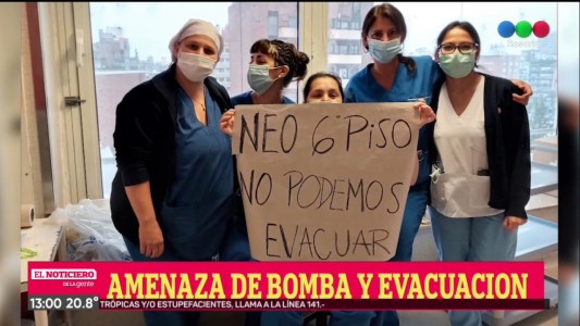 Grave: durante la evacuación por la amenza, más de la mitad de los bebés quedaron adentro