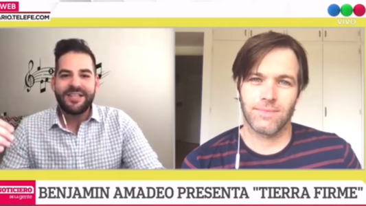 Benjamín Amadeo presentó su último tema “Tierra firme”