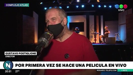 Mientras se filma se proyecta: llegó la primera película en vivo