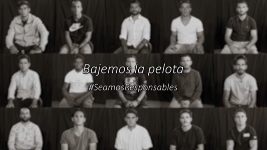 Jugadores del fútbol invitan a los hinchas a "bajar la pelota"