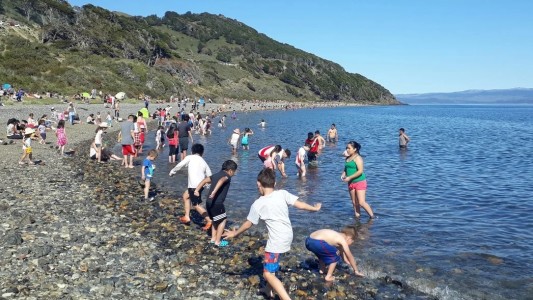 Calor en Ushuaia: el día que el Canal de Beagle se pareció a la costa atlántica bonaerense