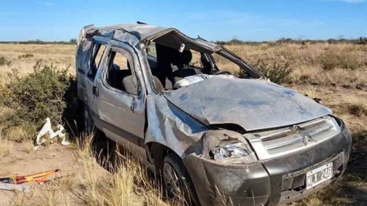 Viajaban de Bahía a Río Negro y volcaron: falleció un nene de 10 años