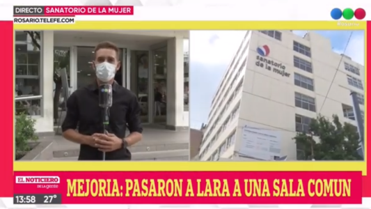 Mejora el estado de salud de Lara: se encuentra en una sala común