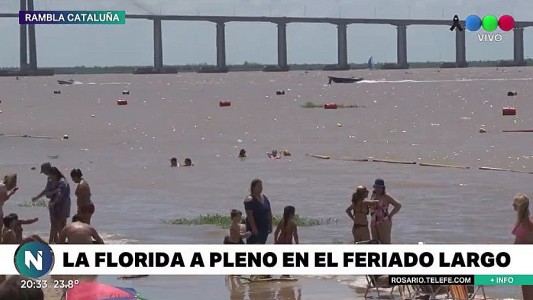 Lunes feriado con playas repletas de visitantes