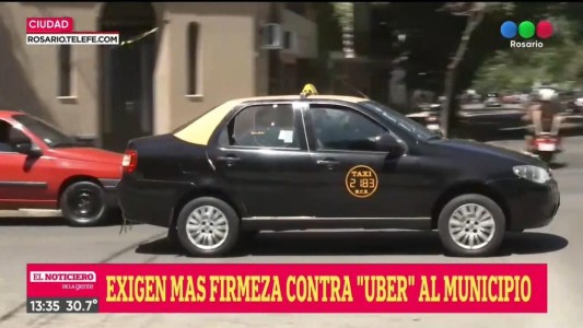 Taxistas se manifestaron en contra del desembarco de UBER