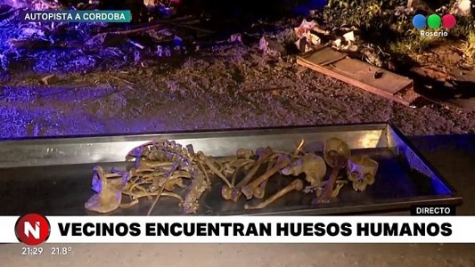 Psicosis: Entre balaceras y asesinatos, encuentran restos óseos en la autopista Rosario-Córdoba