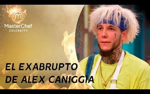 El primer exabrupto de Alex Caniggia en MasterChefCelebrity