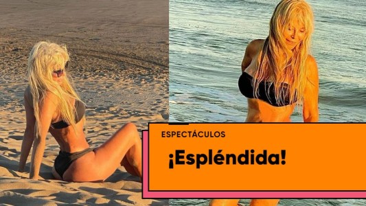 La increíble figura de Graciela Alfano en la playa