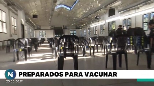 Comenzaron a montar en la Rural un vacunatorio para inoculará la mayoría de la población