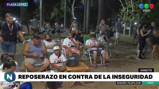 Reposeraso en la Plaza López contra la inseguridad