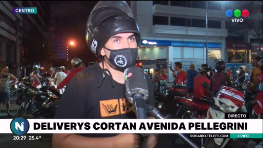 Repartidores independientes cortaron para pedir aumentos