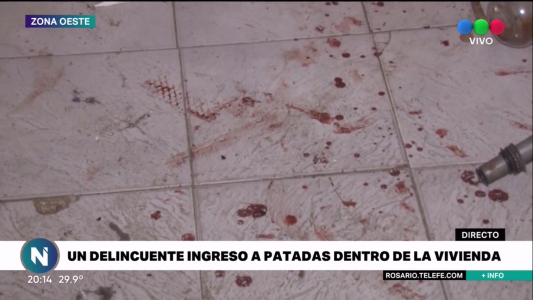 Locura sin límites. Violento ataque a dos mujeres dentro de una casa