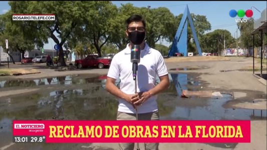Accidente por falta de obras en el estacionamiento de Barrio Los Pescadores