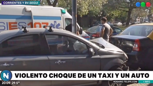 Desgracia con suerte. Accidente en Corrientes y Seguí