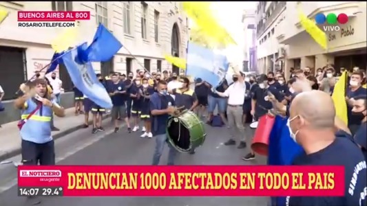 Trabajadores del Correo Argentino se manifestaron frente a la Casa Central