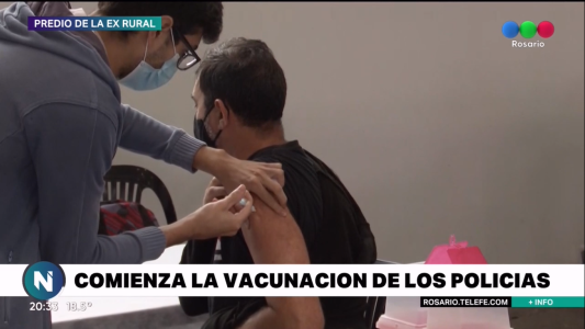 Comenzaron a vacunar a fuerzas de seguridad