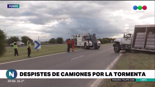 Despiste de camiones y cortes en AU Rosario-Córdoba