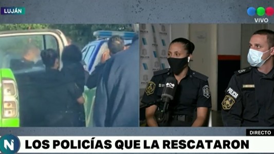 Hablaron Marianela Ledesma y Diego Álvarez, los policías que rescataron a Maia