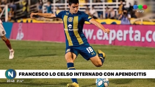 Central: operaron a Lo Celso por apendicitis aguda