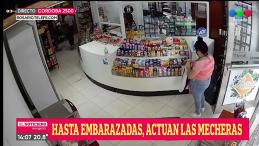 Hasta embarazadas: ataque de mecheras a un comercio