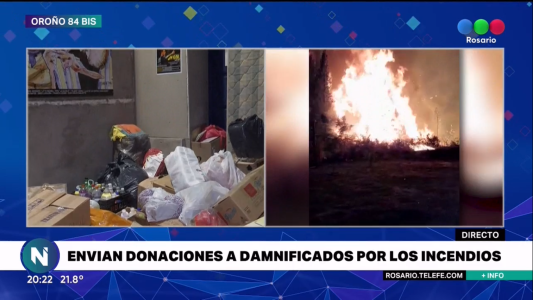 La solidaridad de los rosarinos llega a las familias afectadas por los incendios en la Patagonia