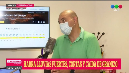 Clima: alerta amarillo por tormentas fuertes en Rosario