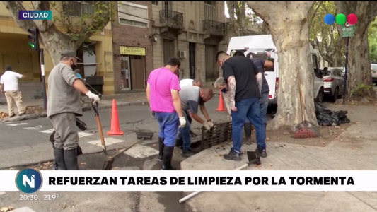 El municipio reforzó las tareas de limpieza por la tormenta