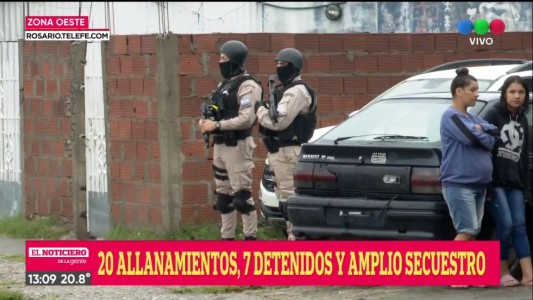 Fuerzas Federales realizaron 20 allanamientos y desbarataron una banda narco