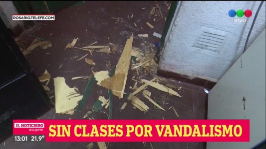 Inseguridad: una escuela de Cristalería fue vandalizada y no pudo dictar clases